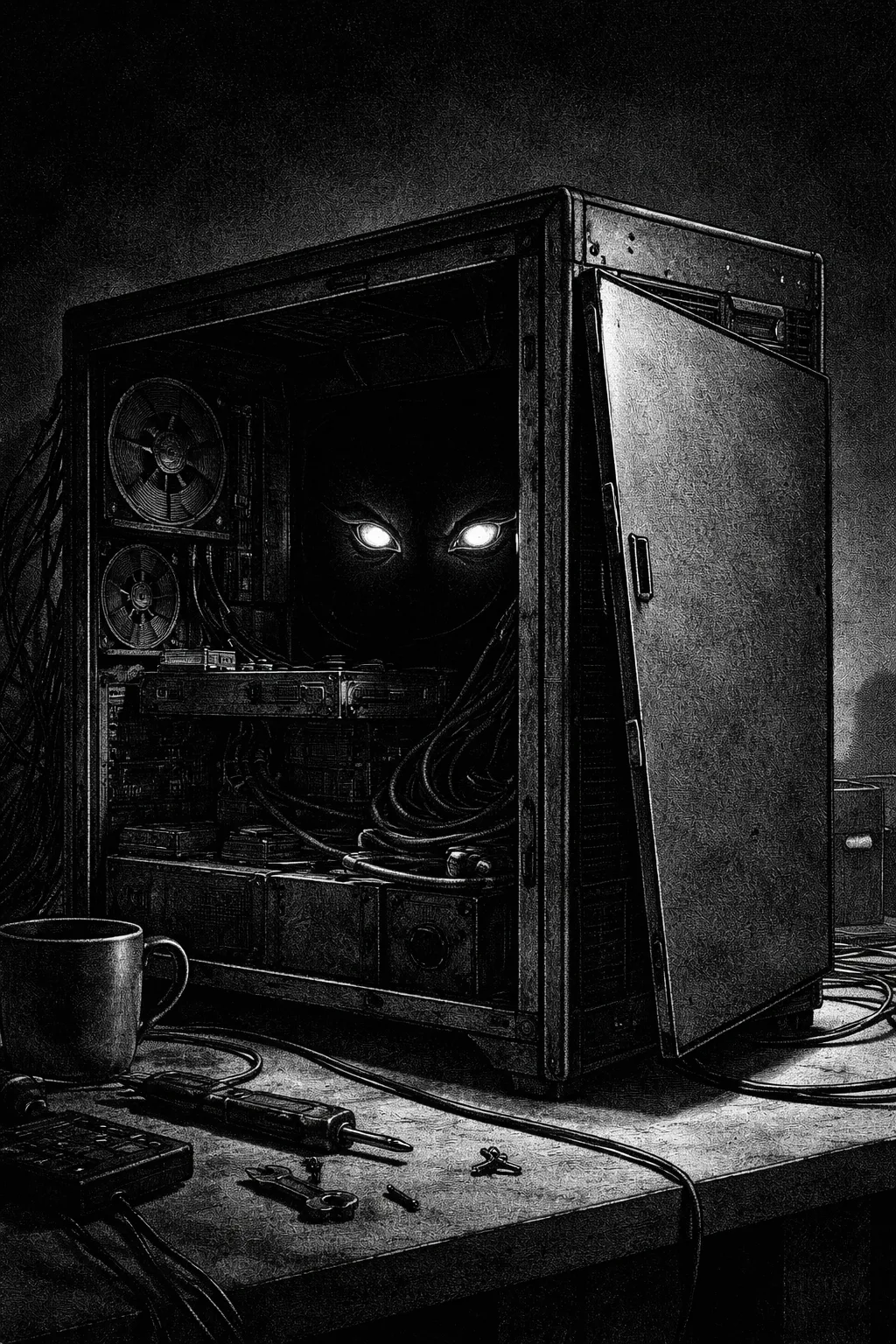 An agent hiding in a case